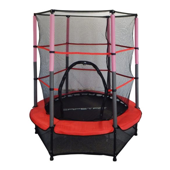 Capetan® Kiddy Jump 140cm trambulin védőhálóval és alsó biztonsági védőszoknyával,