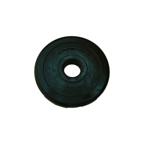 Capetan® 0,5Kg Vinyl tárcsasúly - 0,5kg cementes súlytárcsa (1db), méret:14x2,5cm