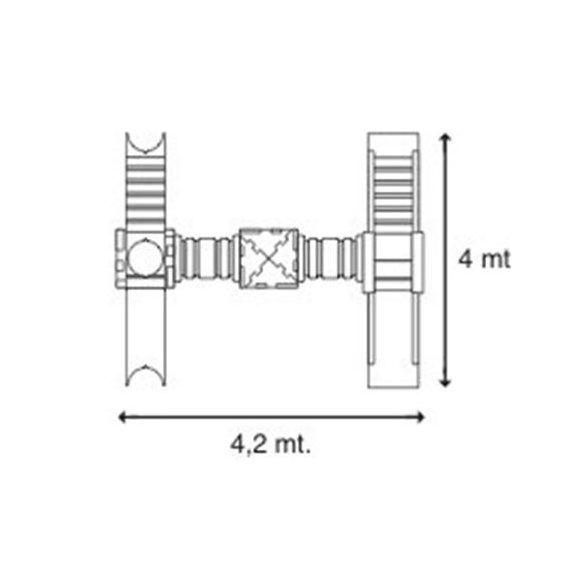 Cubic H 2000 dupla csúszda mászóvárral