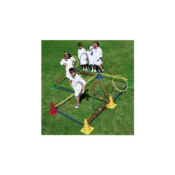 Tactic Sport Multisaltarello pszichomotorikus mozgáspark, 50 cm-es bójákkal