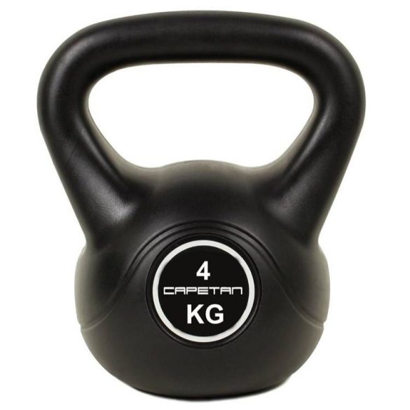 Capetan® 6Kg Műanyag kettlebell - cement töltetű harangsúly műanyag bevonattal