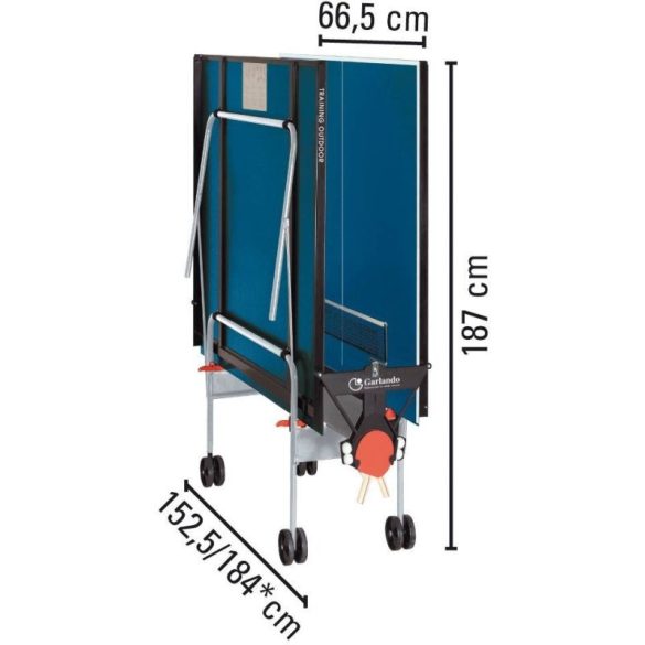 Garlando Training Outdoor kültéri pingpong asztal KÉK