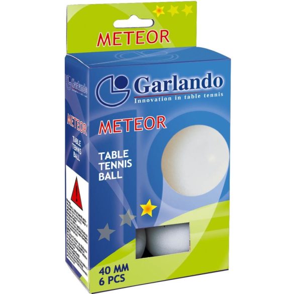 Garlando Meteor * pingpong labda 6db (szabadidős felhasználásra ajánlott ping-pong