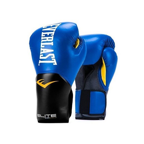 Everlast Elite boxkesztyű, 10 uncia kék műbőr 1 pár