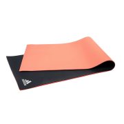 Adidas Kétrétegű yogaszőnyeg, 173x61x0,6cm, piros/szürke