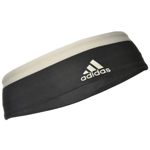 Adidas fejpánt fekete színű fehér díszítő sávval,uni méret