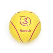 Reebok 3Kg sárga színű 23cm átmérőjű pattanó medicinlabda, professzionális edzőtermi