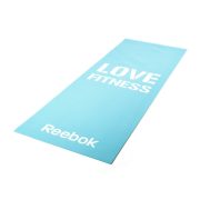   Reebok 173x61x0,4cm világoskék, Love Fitness feliratos tornaszőnyeg