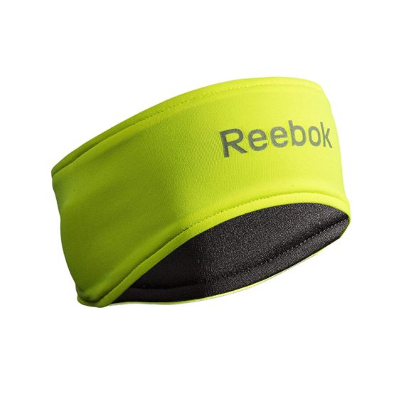 Reebok neonzöld/fekete kifordítható fülvédős fejpánt futáshoz