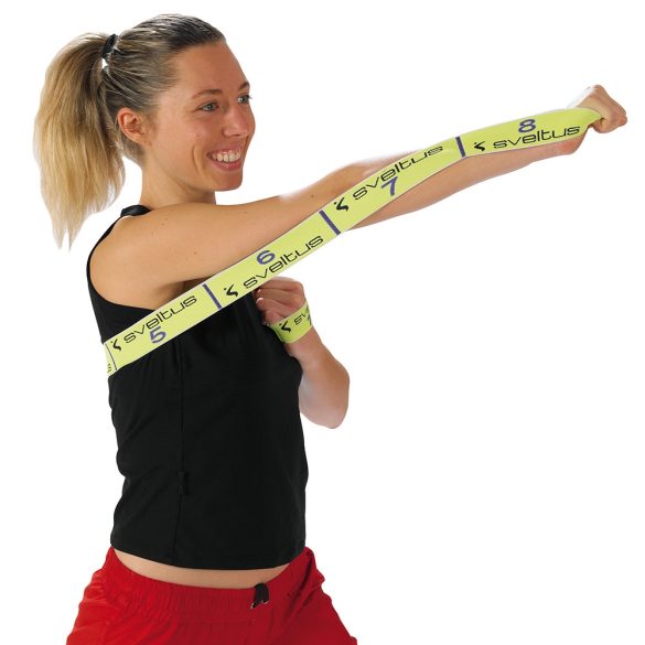 Elastiband® fitnesz erősítő gumipánt közepes erősség, 8x10 cm levarrt szakasz,