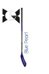 Floorball ütő Acito Blue Pearl , IFF grippes kék verseny