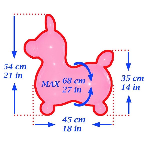 Cavallo Rody Lovacska sárga - gyermek premium ugráló állat sárga