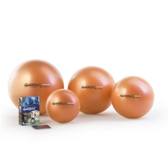 Fitball olasz gimnasztika labda maxafe, 65 cm - narancssárga, ABS