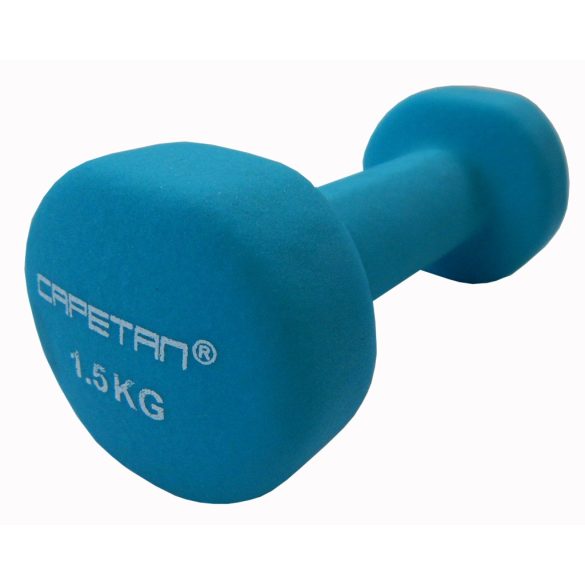 Capetan® Neoprene bevonatú 2x1,5Kg egykezes kézisúlyzó pár - neoprén súlyzó