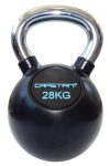 Capetan® Professional Line 28Kg Chromozott nyelű gumival bevont acél kettlebell