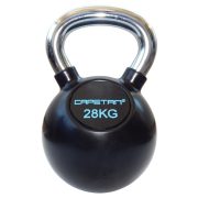   Capetan® Professional Line 28Kg Chromozott nyelű gumival bevont acél kettlebell