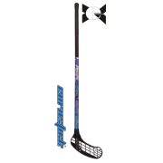 Floorball ütő grippes Acito Splash 95/106 cm kék mintás nyéllel